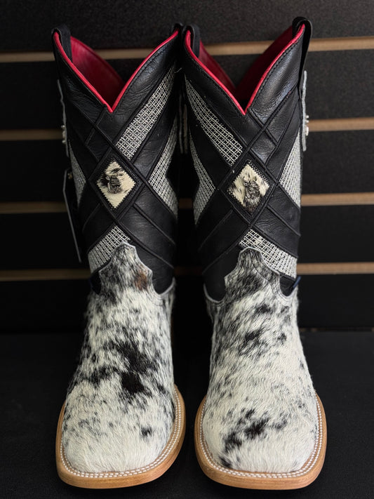 Men's Square Toe Cowhide Boot- Sz. 7.5