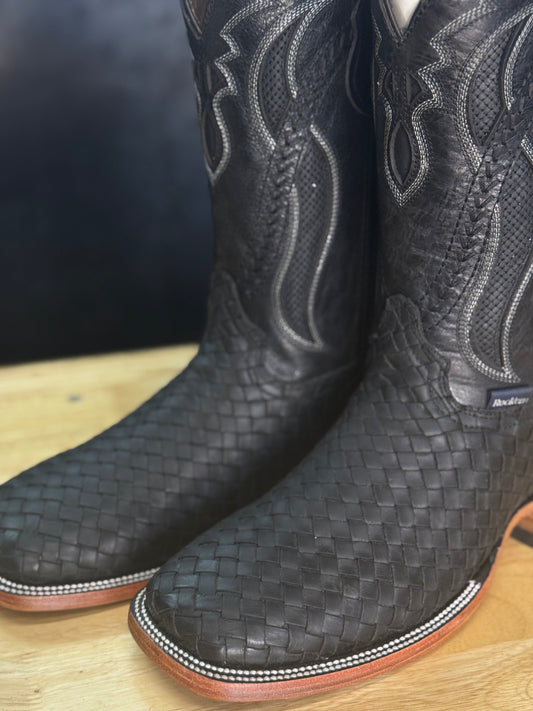 'Elliot'- Basketweave Leather Boot