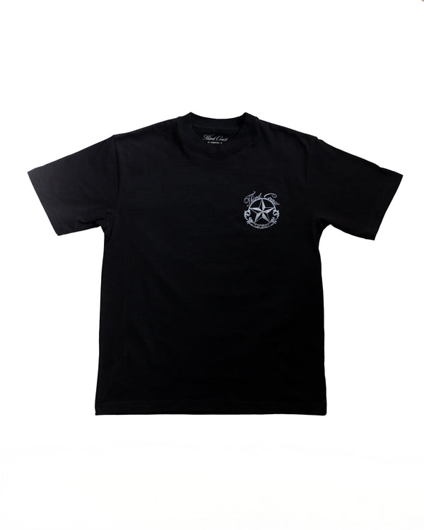 Silver Filigree T-Shirt 'Black'