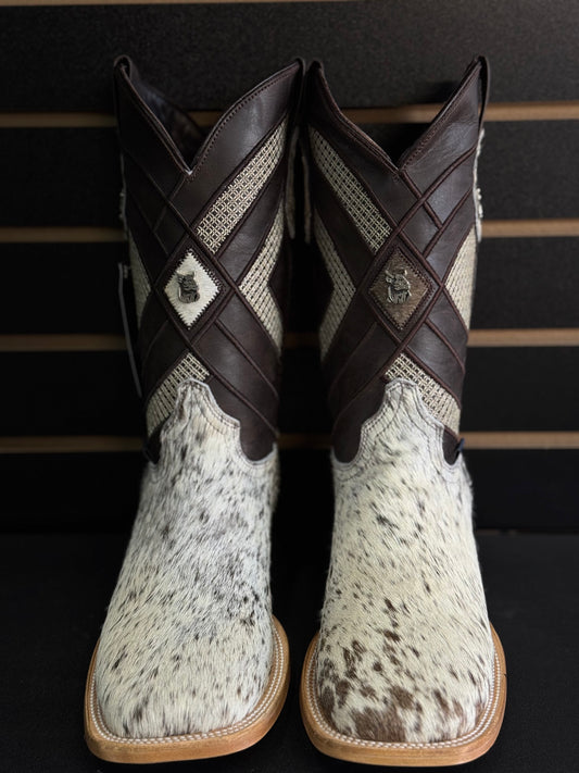 Men's Square Toe Cowhide Boot- Sz. 8.5