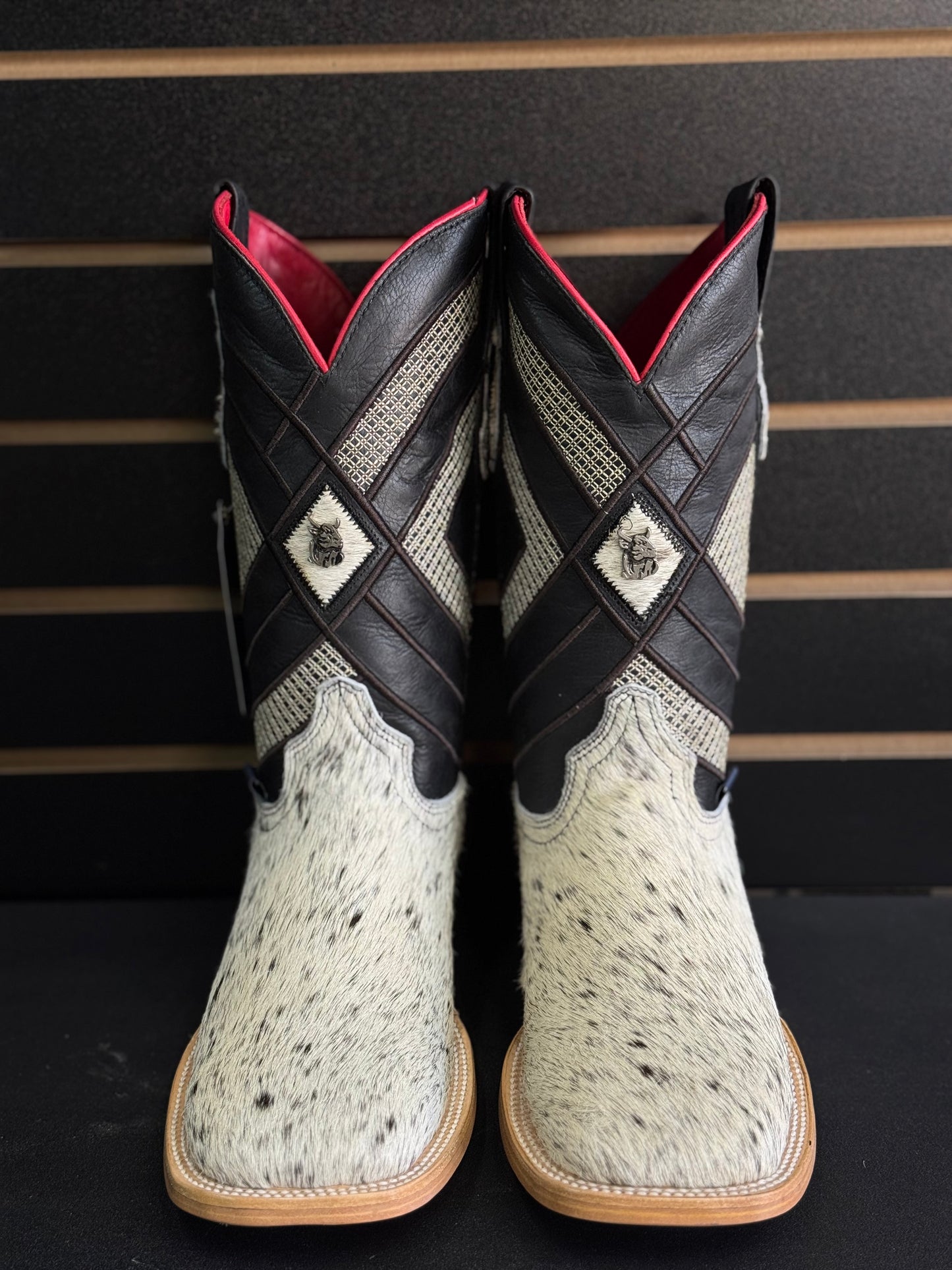 Men's Square Toe Cowhide Boot- Sz. 8.5