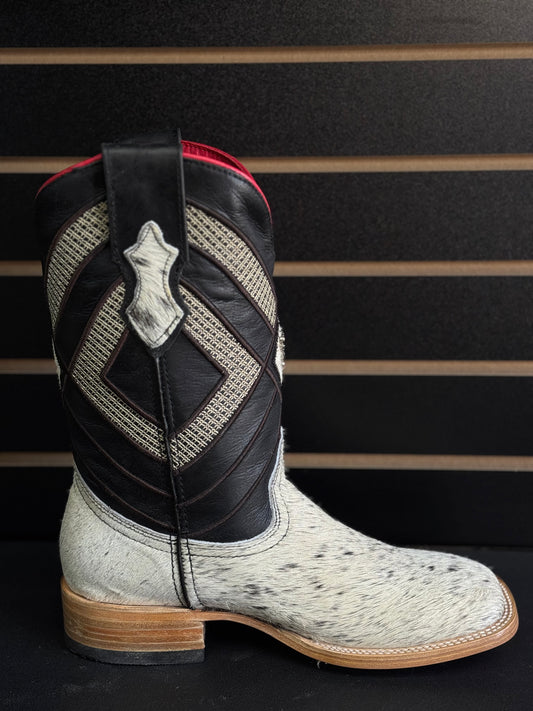 Men's Square Toe Cowhide Boot- Sz. 8.5