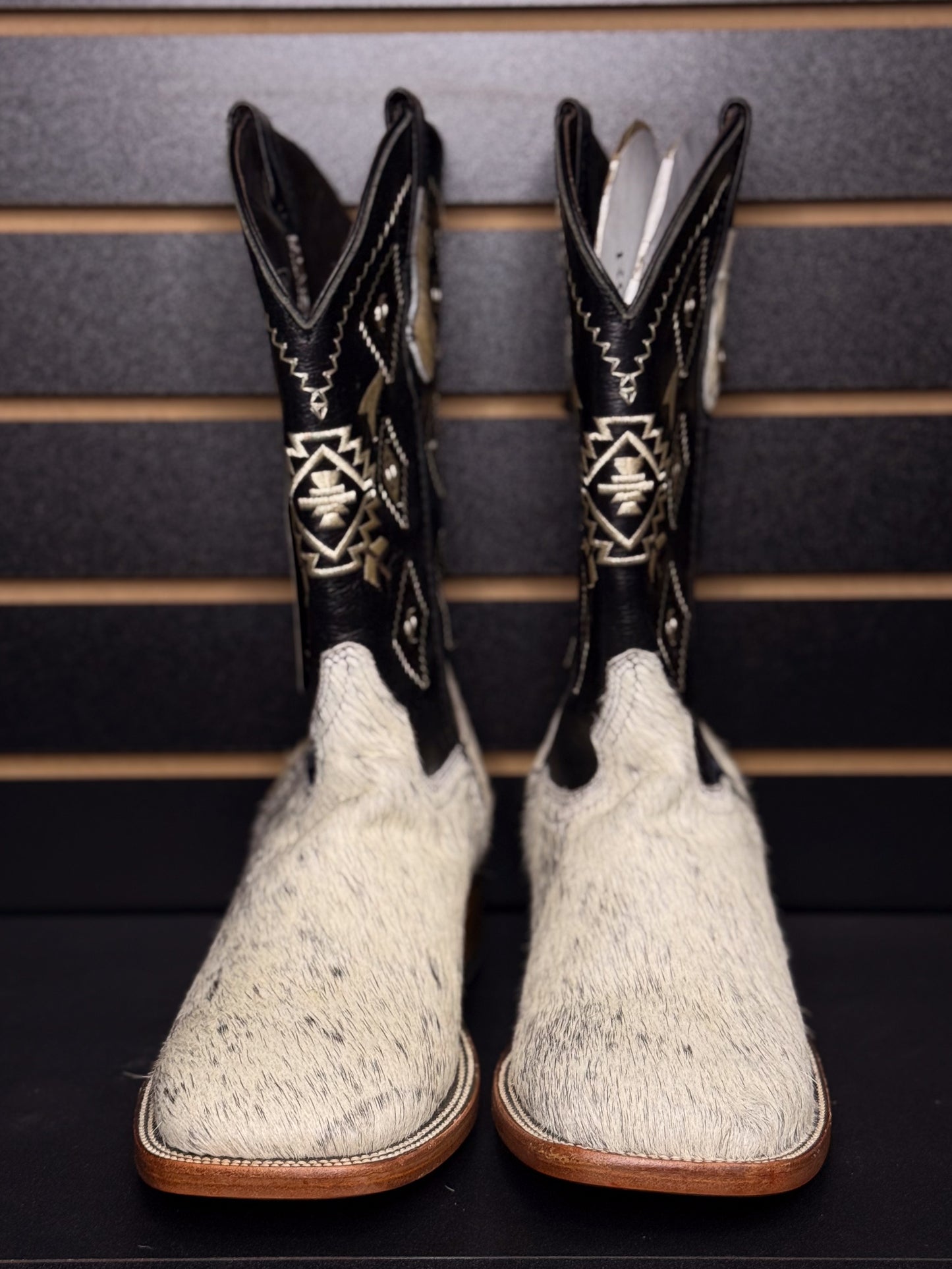 Men's Square Toe Cowhide Boot- Sz. 10.5