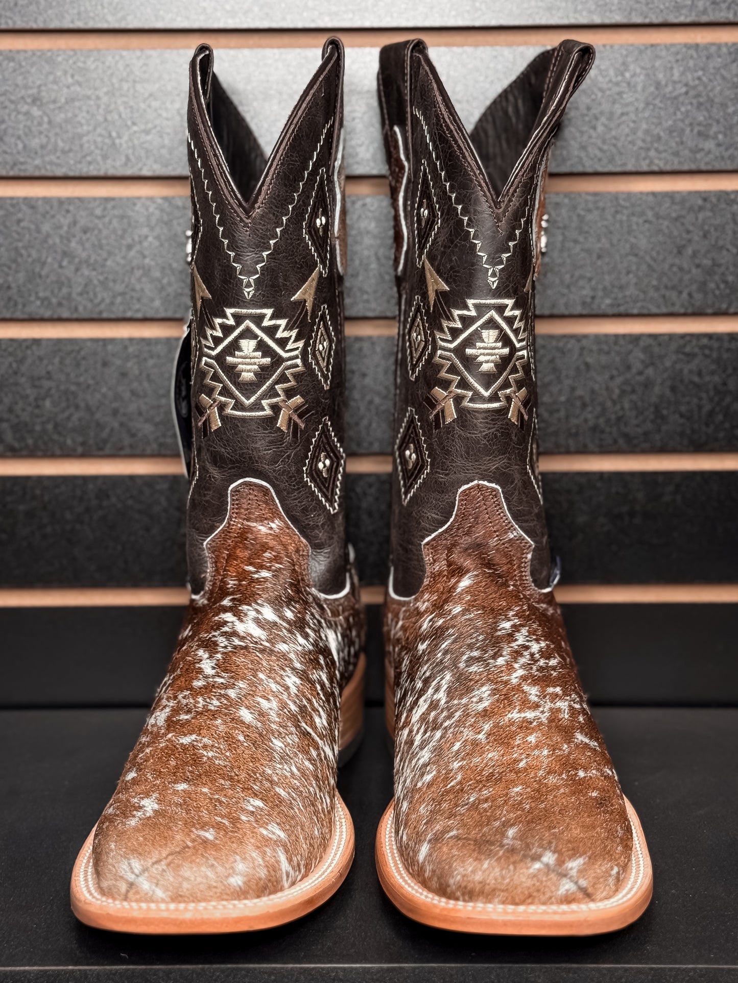 Men's Square Toe Cowhide Boot- Sz. 12