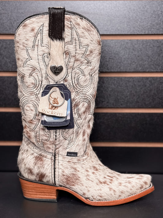 Women's Snip Toe Cowhide Boot- Sz. 5