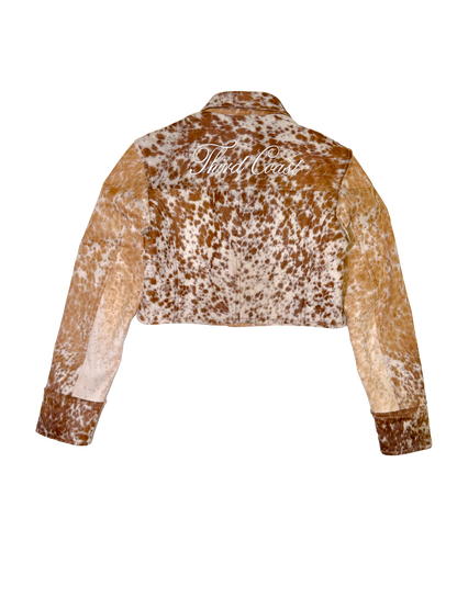 Ladies Cowhide Jacket | Red Angus