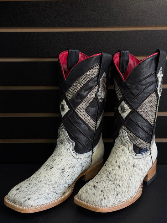 Men's Square Toe Cowhide Boot- Sz. 8.5