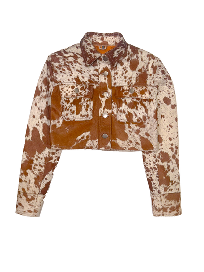 Ladies Cowhide Jacket | Red Angus
