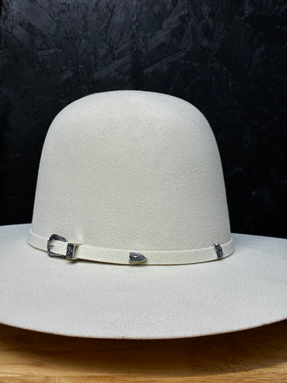 4X ‘Ivory’ Open Crown Felt Hat