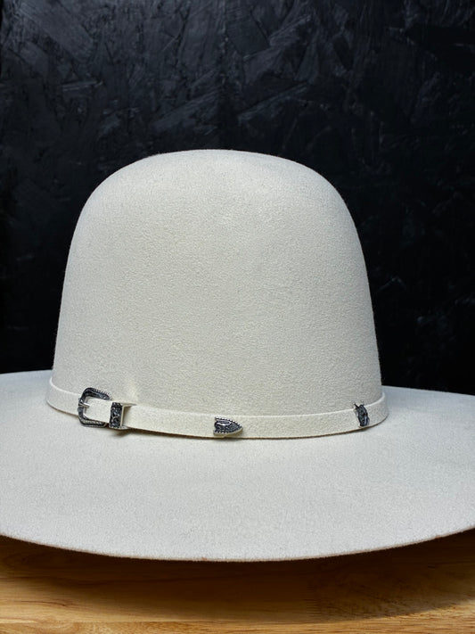 4X ‘Ivory’ Open Crown Felt Hat