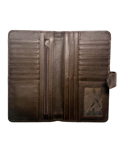 Cowhide Money Holder | Brown and White