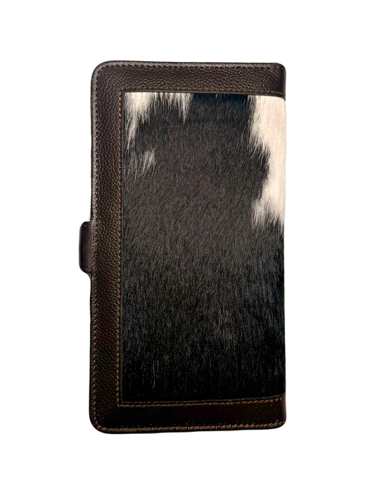 Cowhide Money Holder | Brown and White
