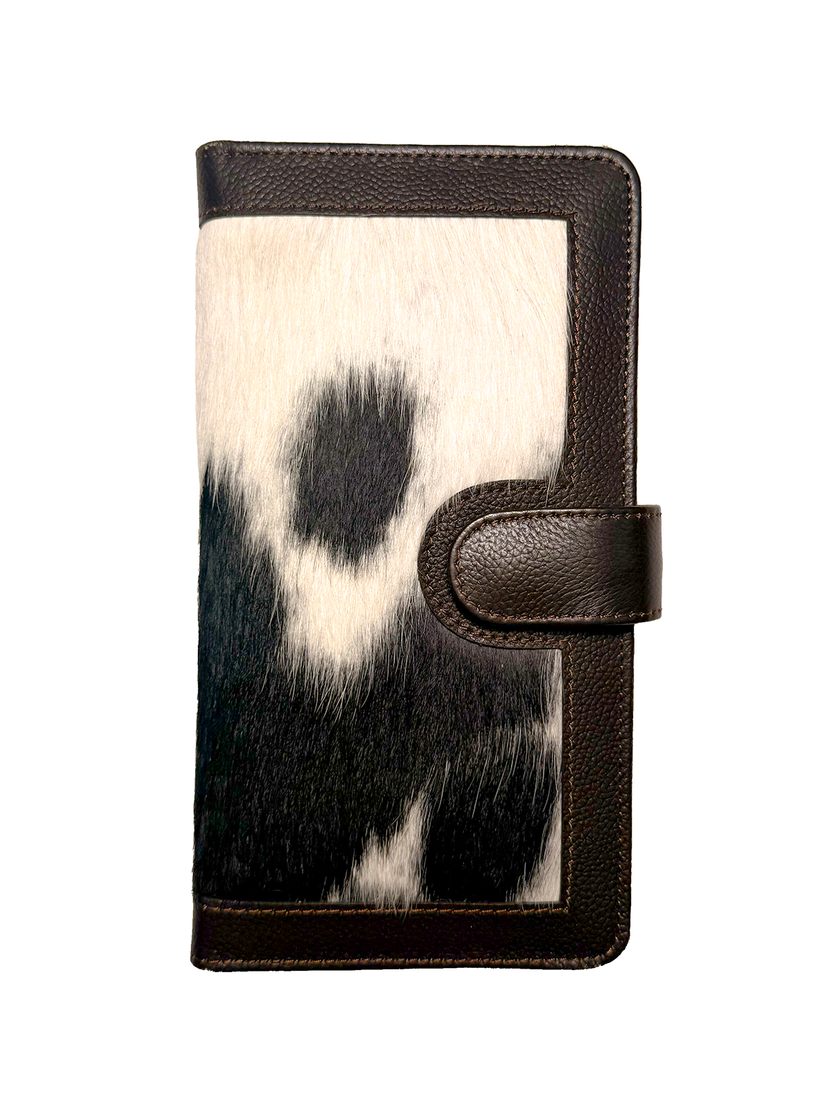 Cowhide Money Holder | Brown and White