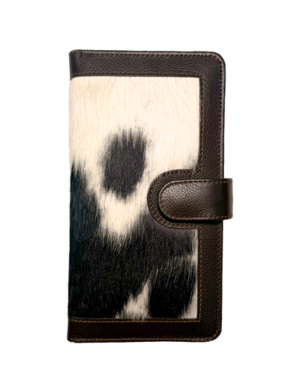 Cowhide Money Holder | Brown and White