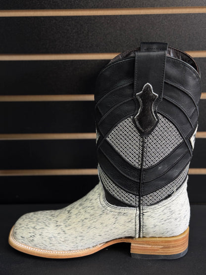 Men's Square Toe Cowhide Boot- Sz. 8.5