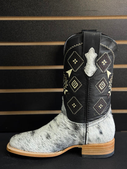 Men's Square Toe Cowhide Boot- Sz. 8