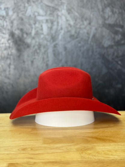 4X ‘Damian’ Red Felt Hat