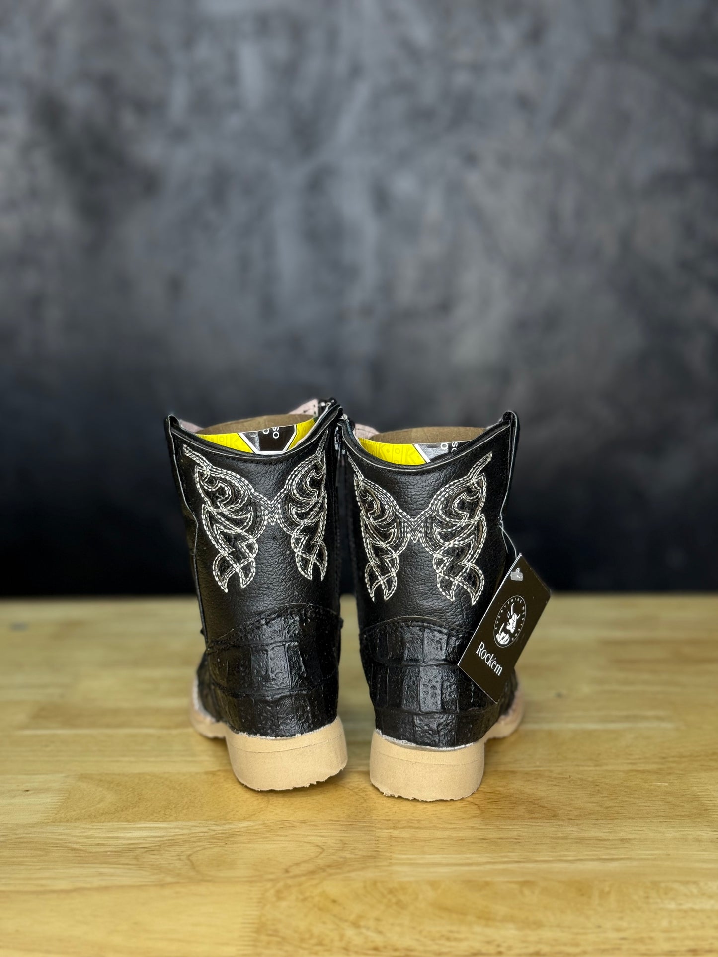 Baby Black Caiman Boot