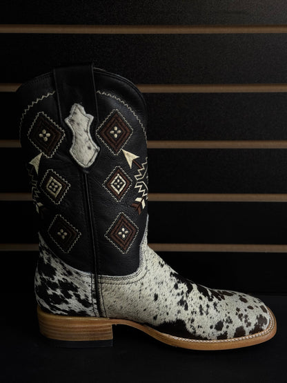 Men's Square Toe Cowhide Boot- Sz. 8