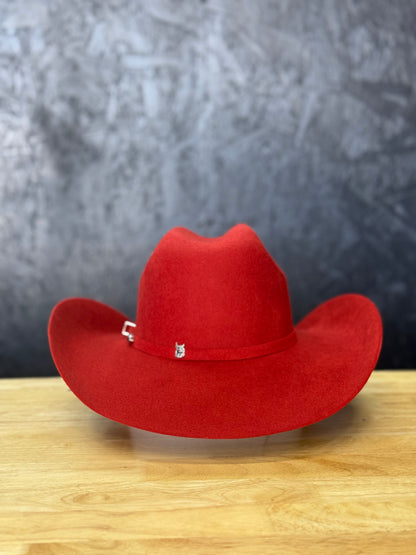4X ‘Damian’ Red Felt Hat