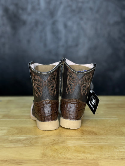 Baby Brown Caiman Boot
