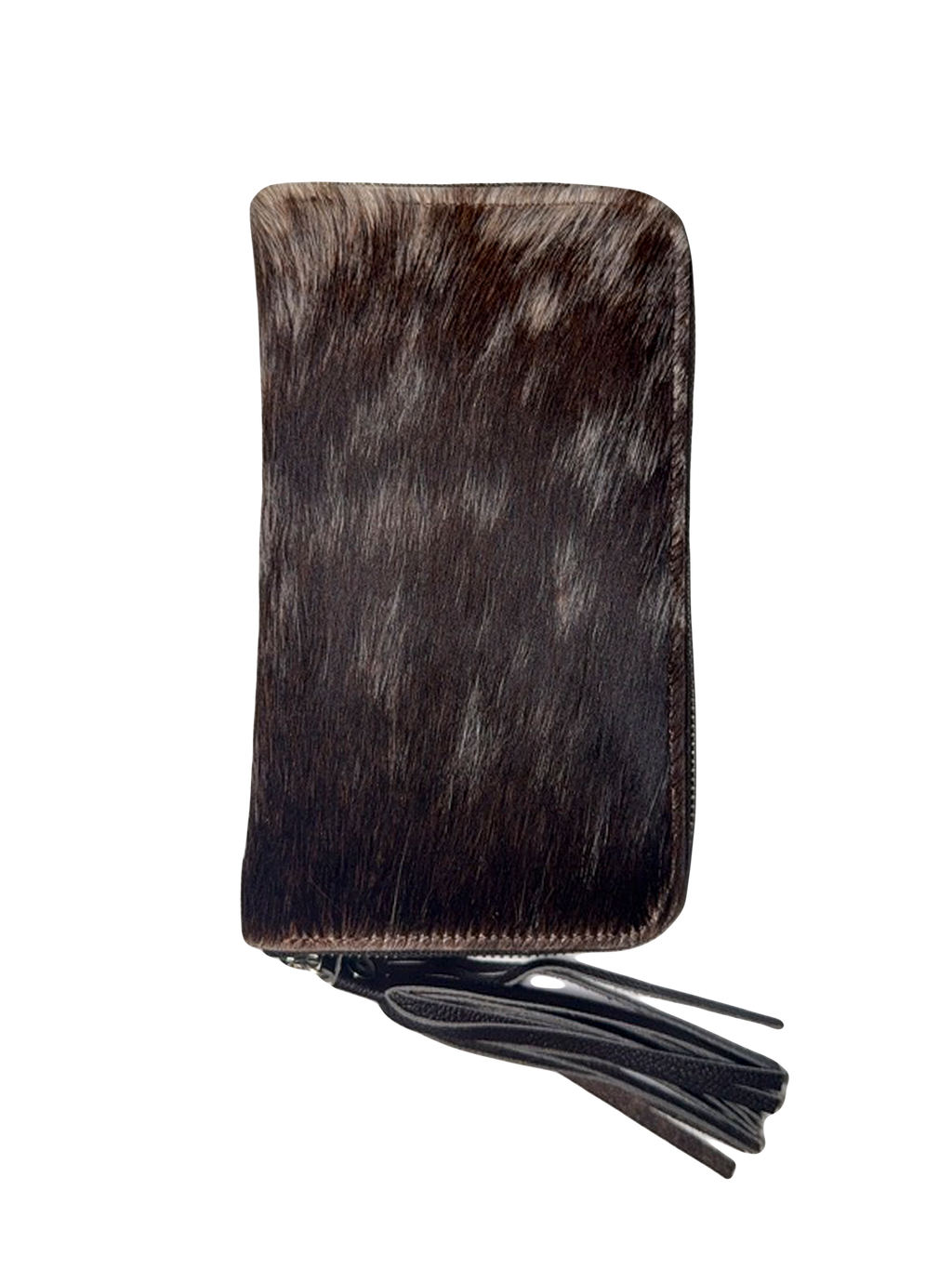 Cowhide Purse | Brown and White