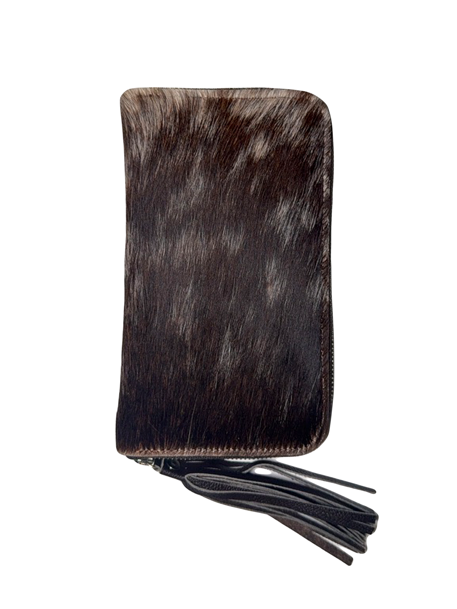 Cowhide Purse | Brown and White