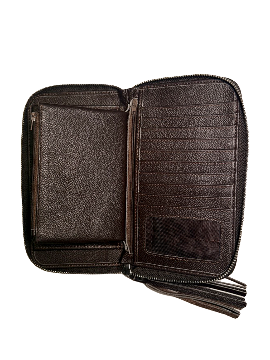 Cowhide Purse | Brown and White