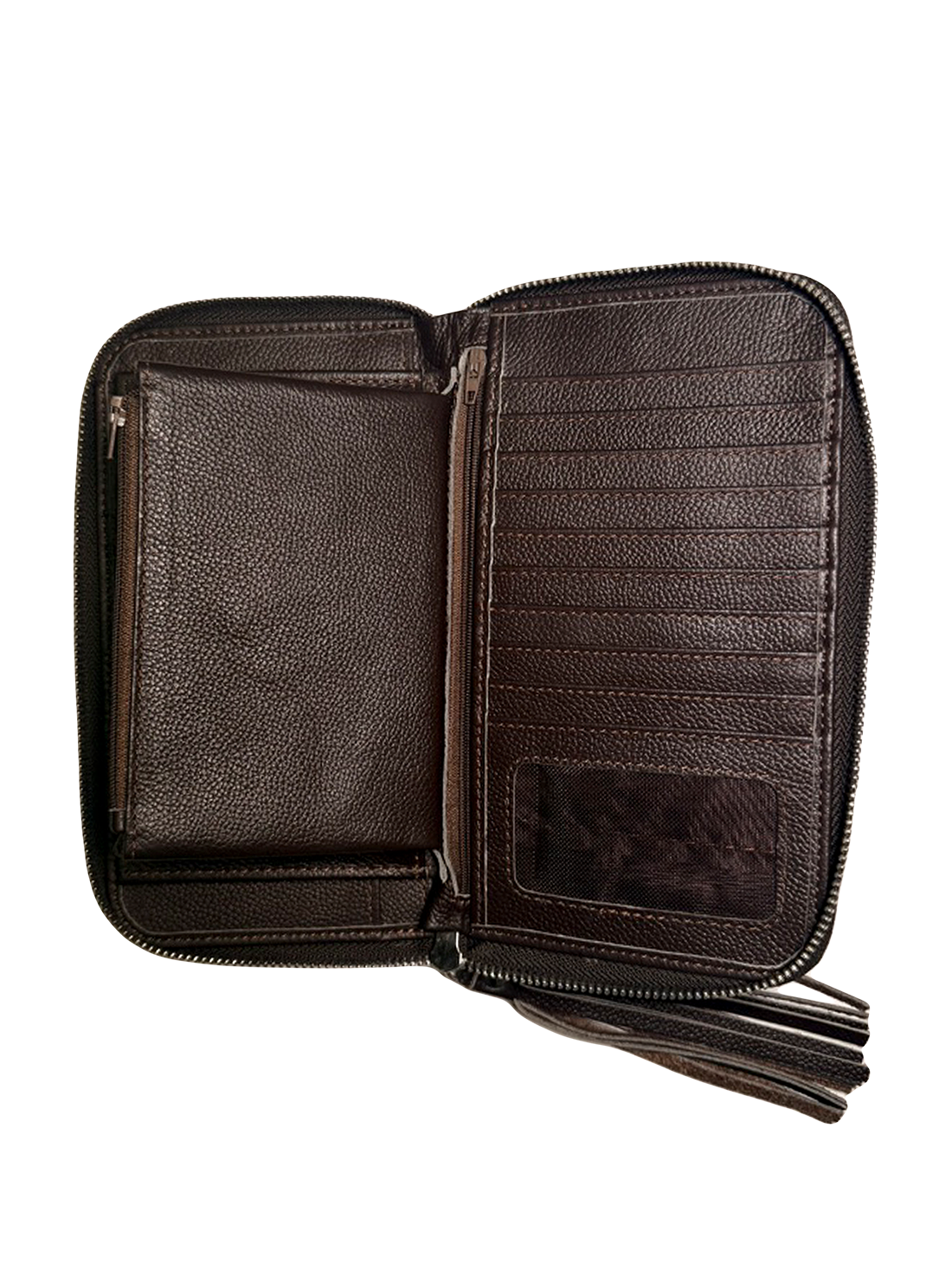 Cowhide Purse | Brown and White