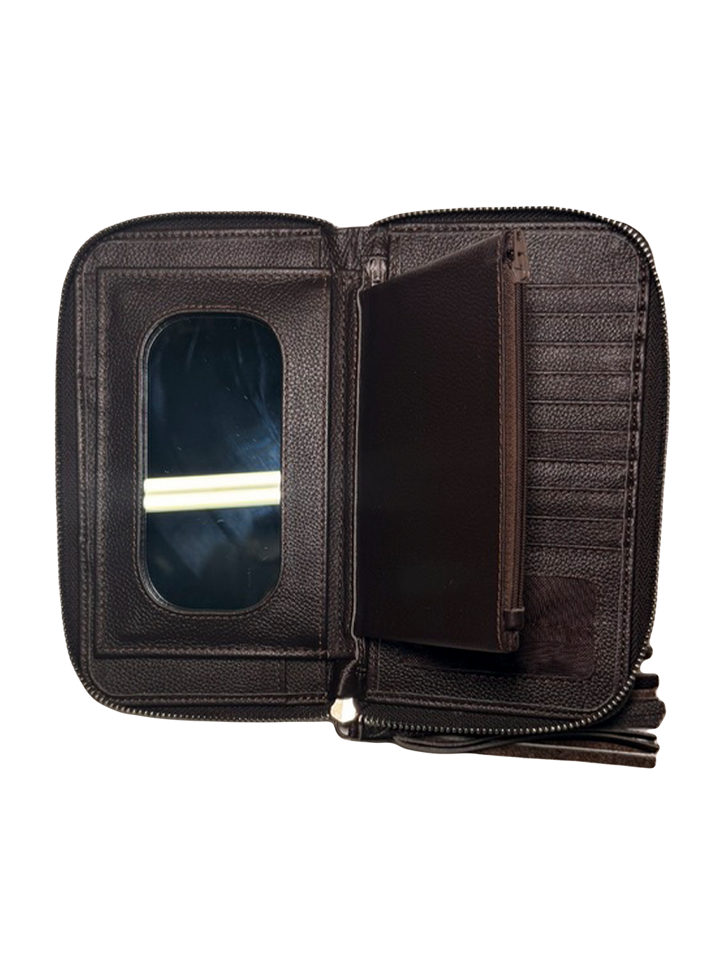 Cowhide Purse | Brown and White