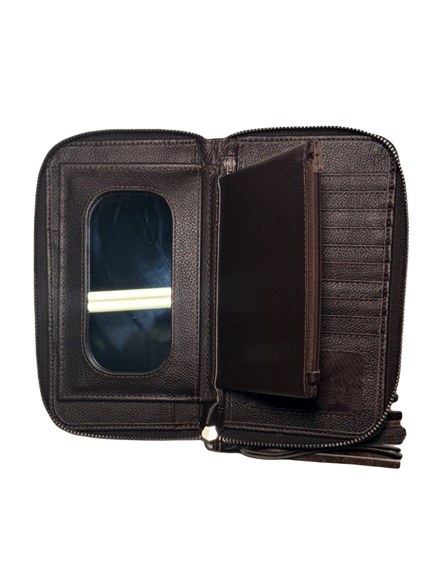 Cowhide Purse | Brown and White