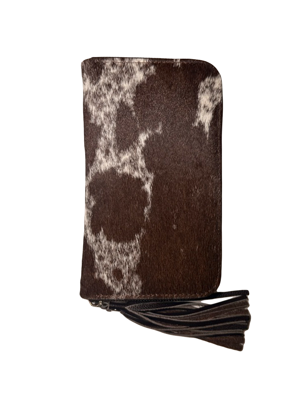 Cowhide Purse | Brown and White