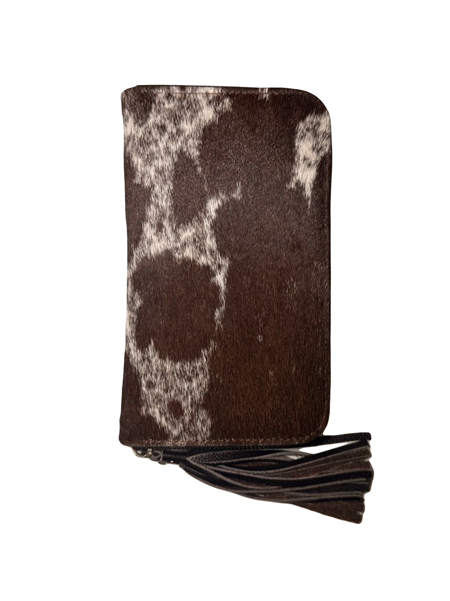 Cowhide Purse | Brown and White