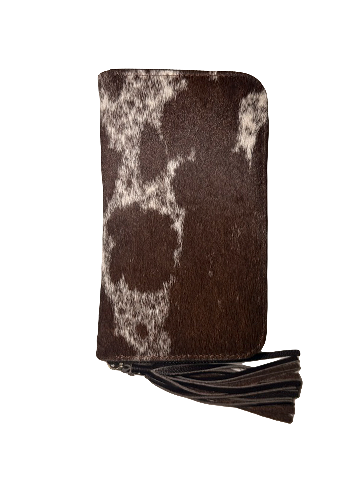 Cowhide Purse | Brown and White