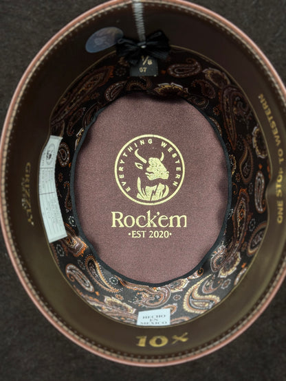 10x ’Chocolate’ Open Crown Grizzly Felt Hat