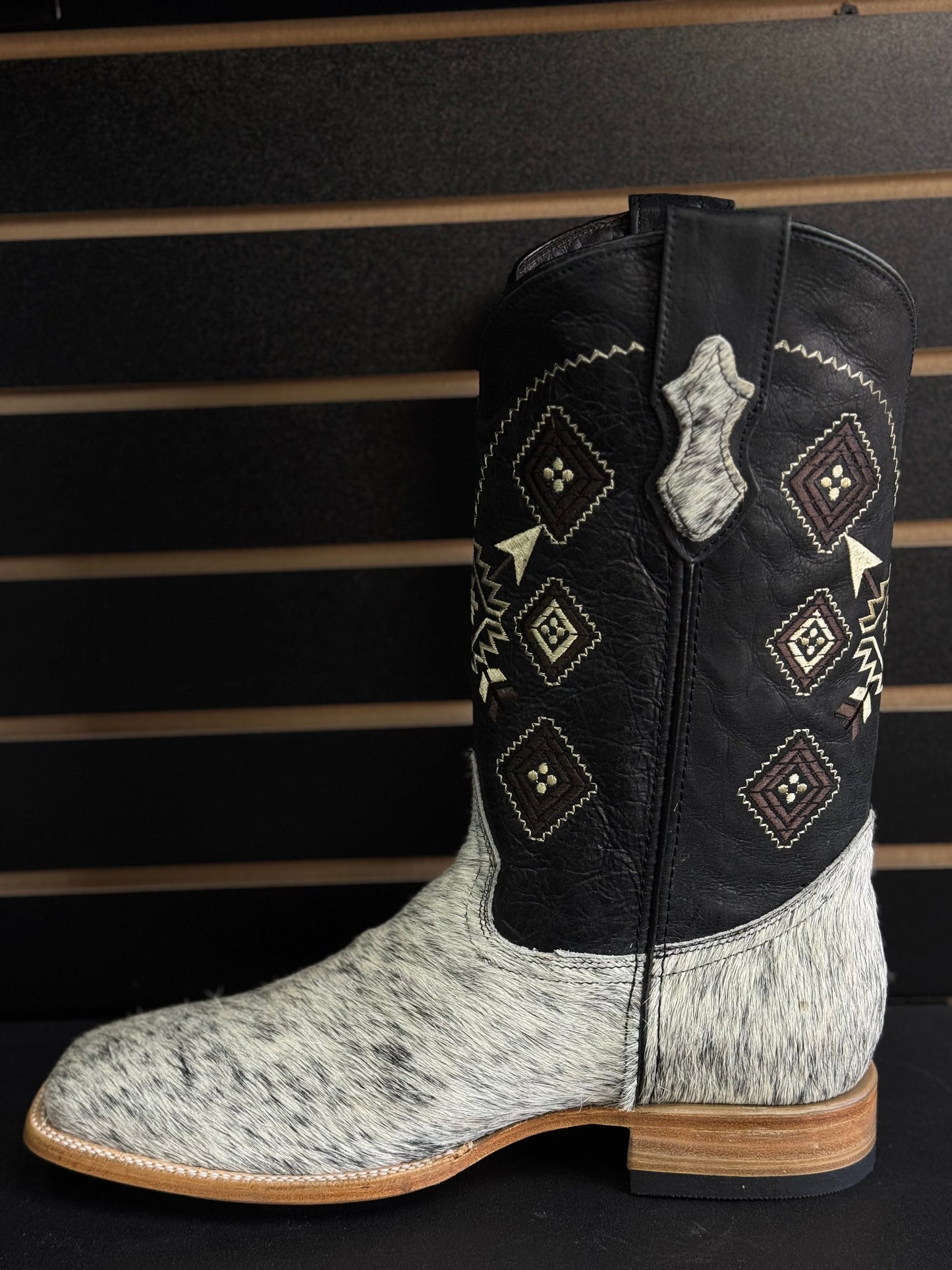 Men's Square Toe Cowhide Boot- Sz. 13