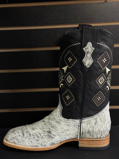 Men's Square Toe Cowhide Boot- Sz. 13