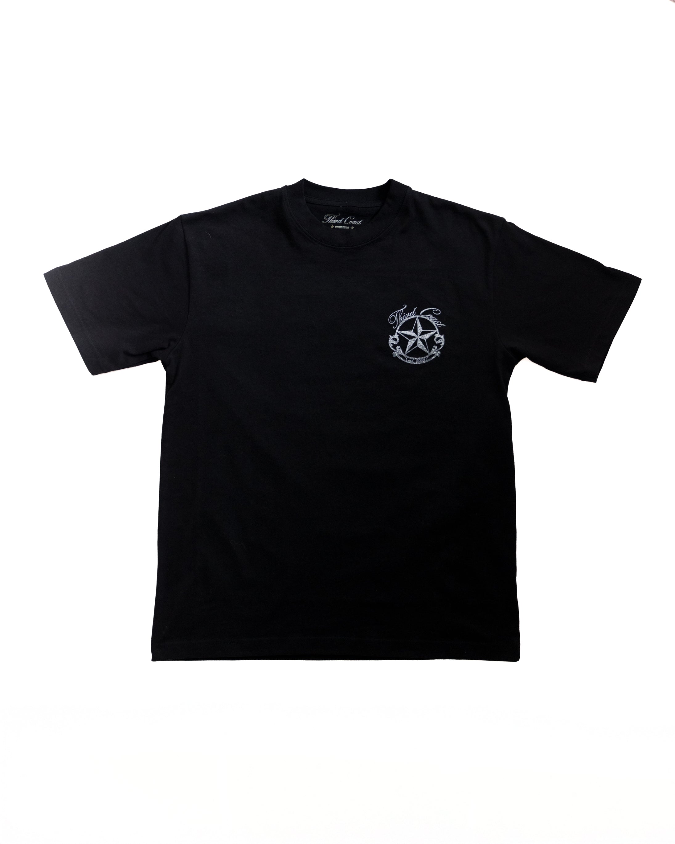 Silver Filigree T-Shirt 'Black'