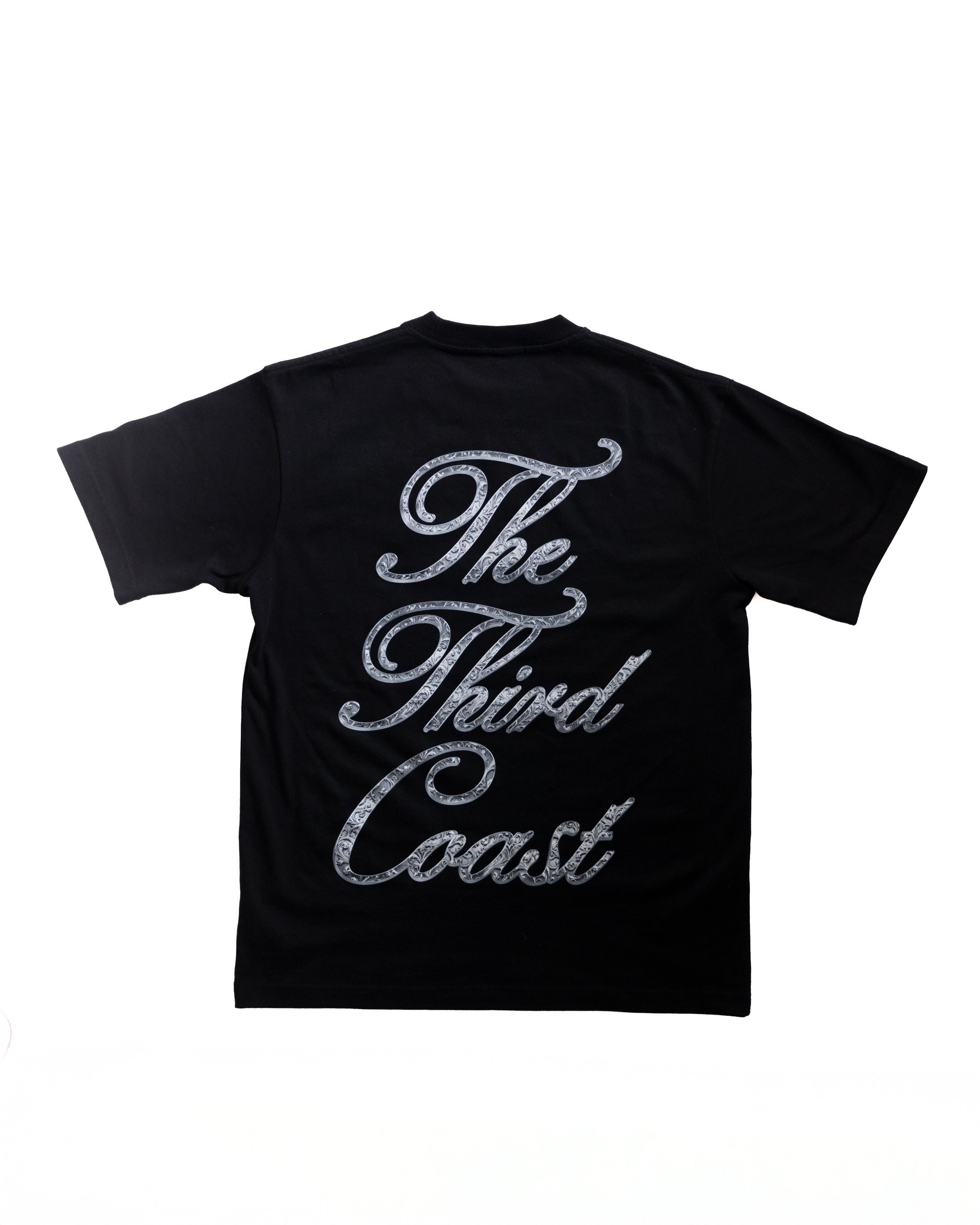 Silver Filigree T-Shirt 'Black'