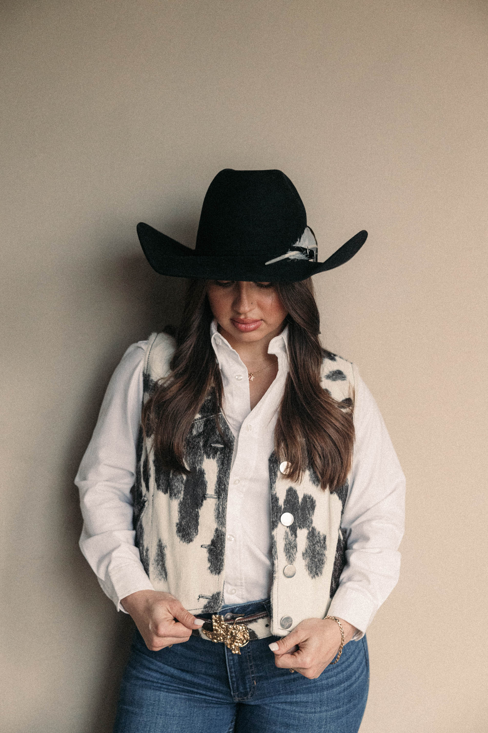 Heritage No. 1 Ladies Vest | Black and White