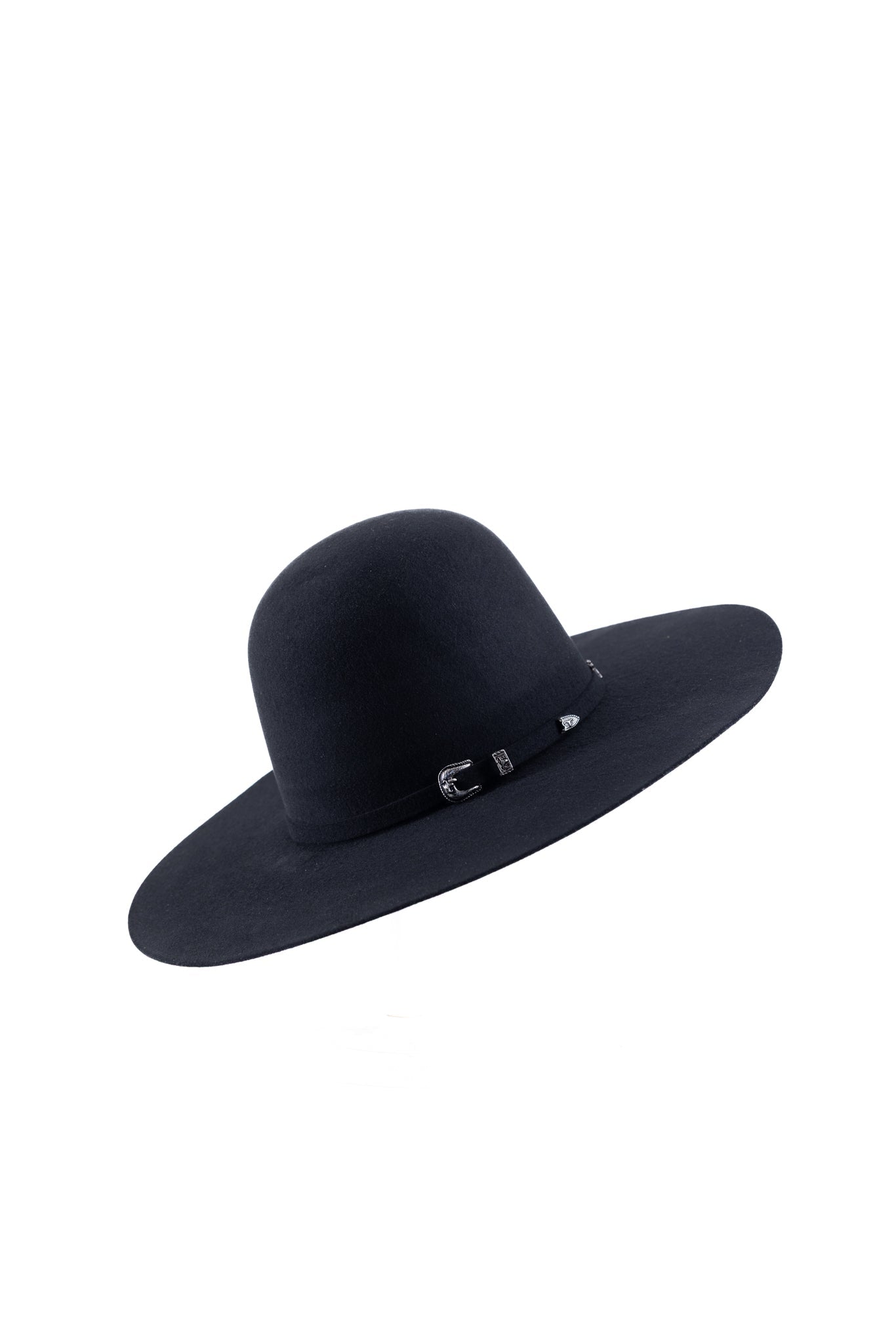 Black Open Crown | 4x Felt Hat