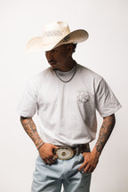 Silver Filigree T-Shirt 'White'