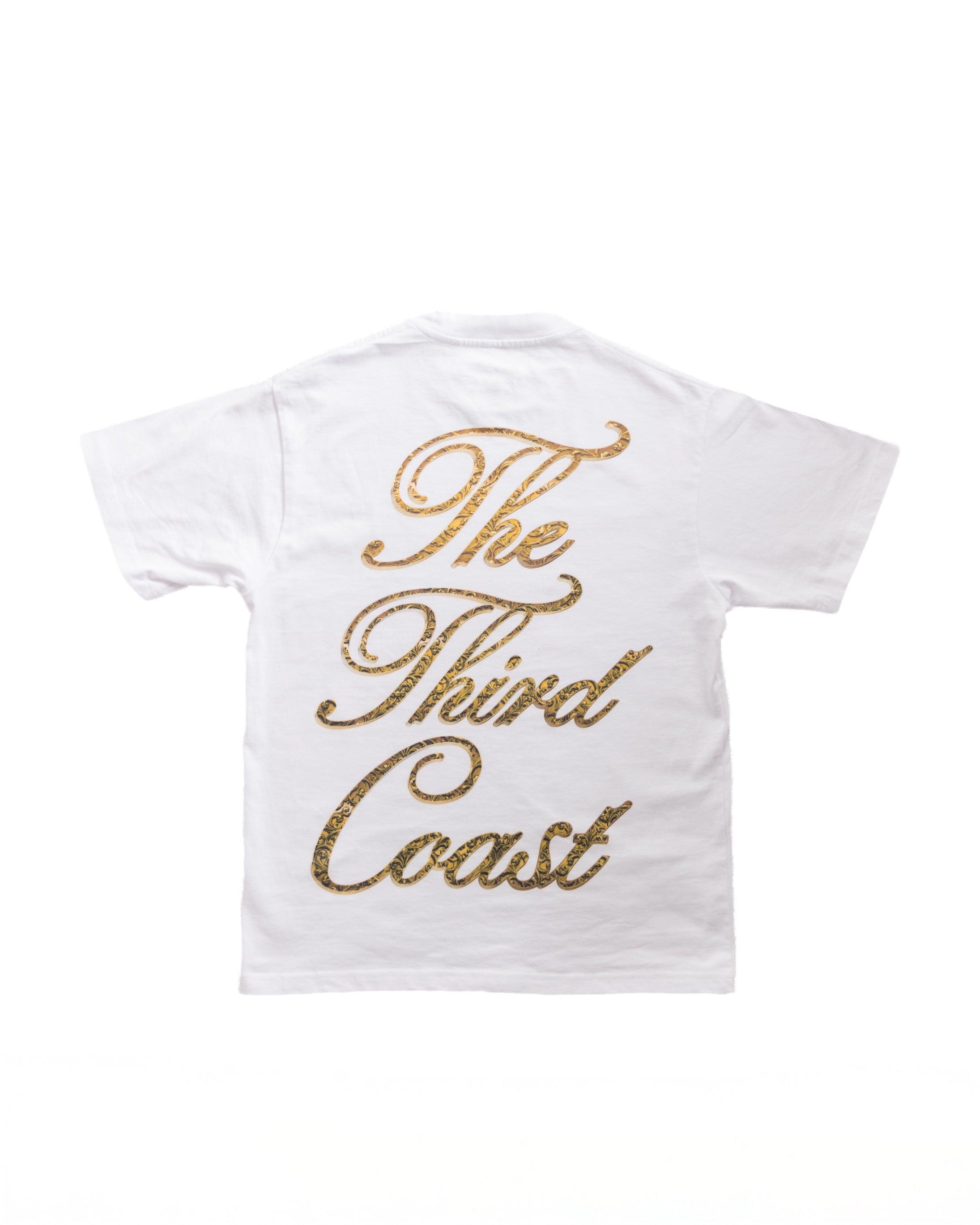 Gold Filigree T-Shirt 'White'