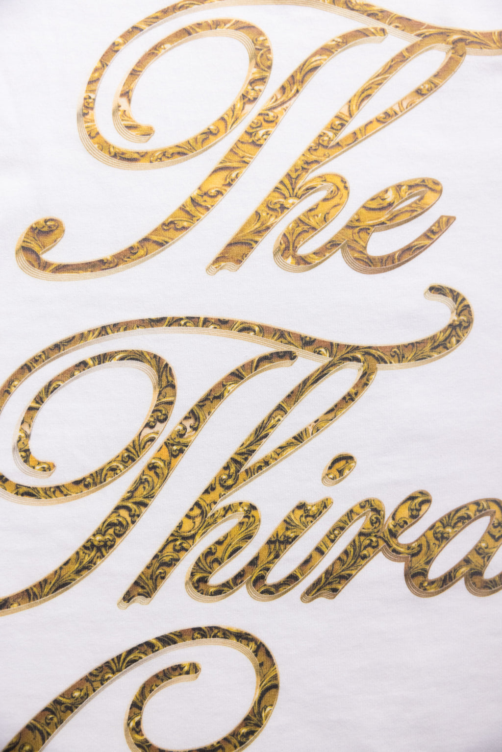 Gold Filigree T-Shirt 'White'