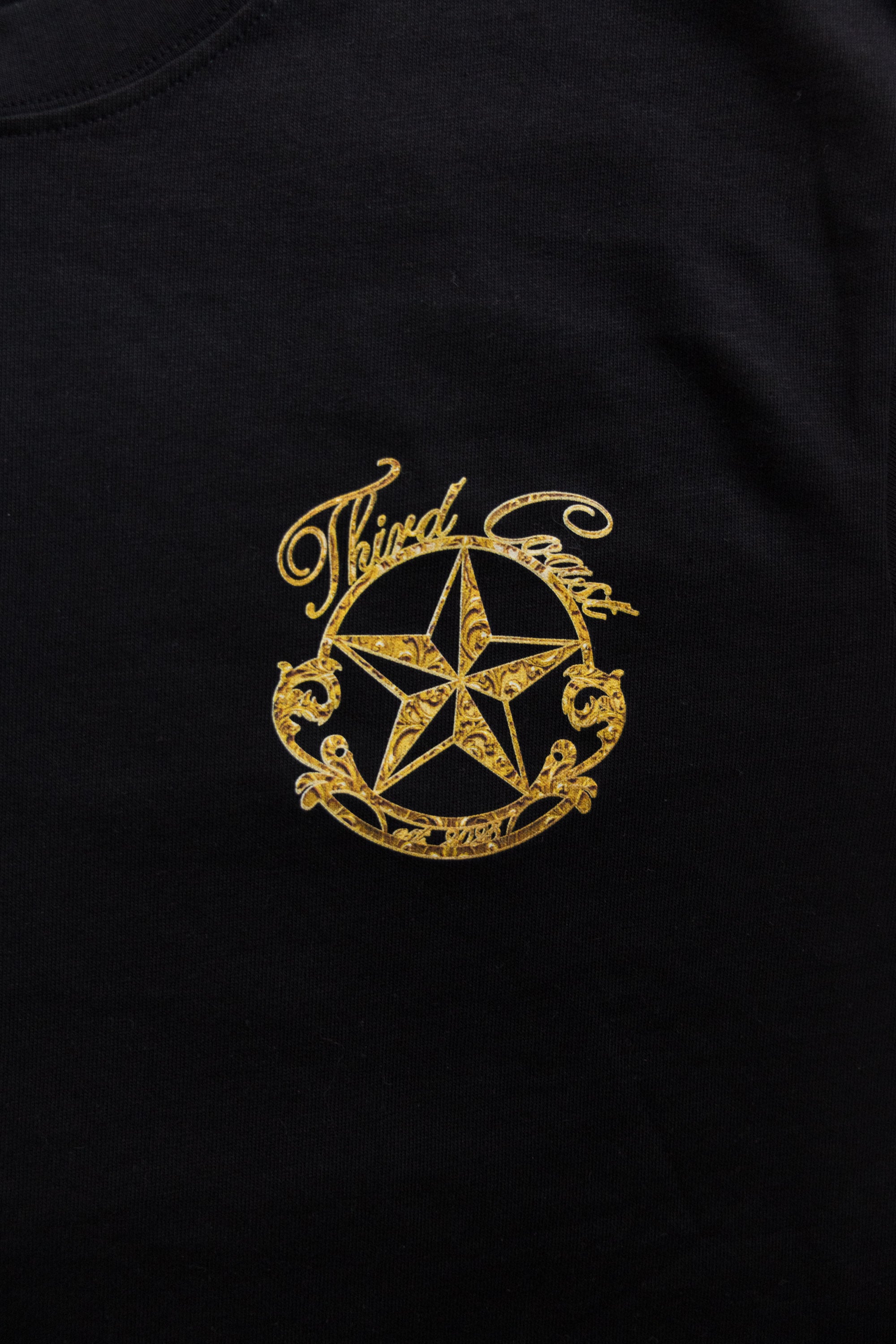 Gold Filigree T-Shirt 'Black'
