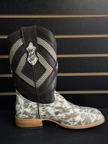 Men's Square Toe Cowhide Boot- Sz. 9