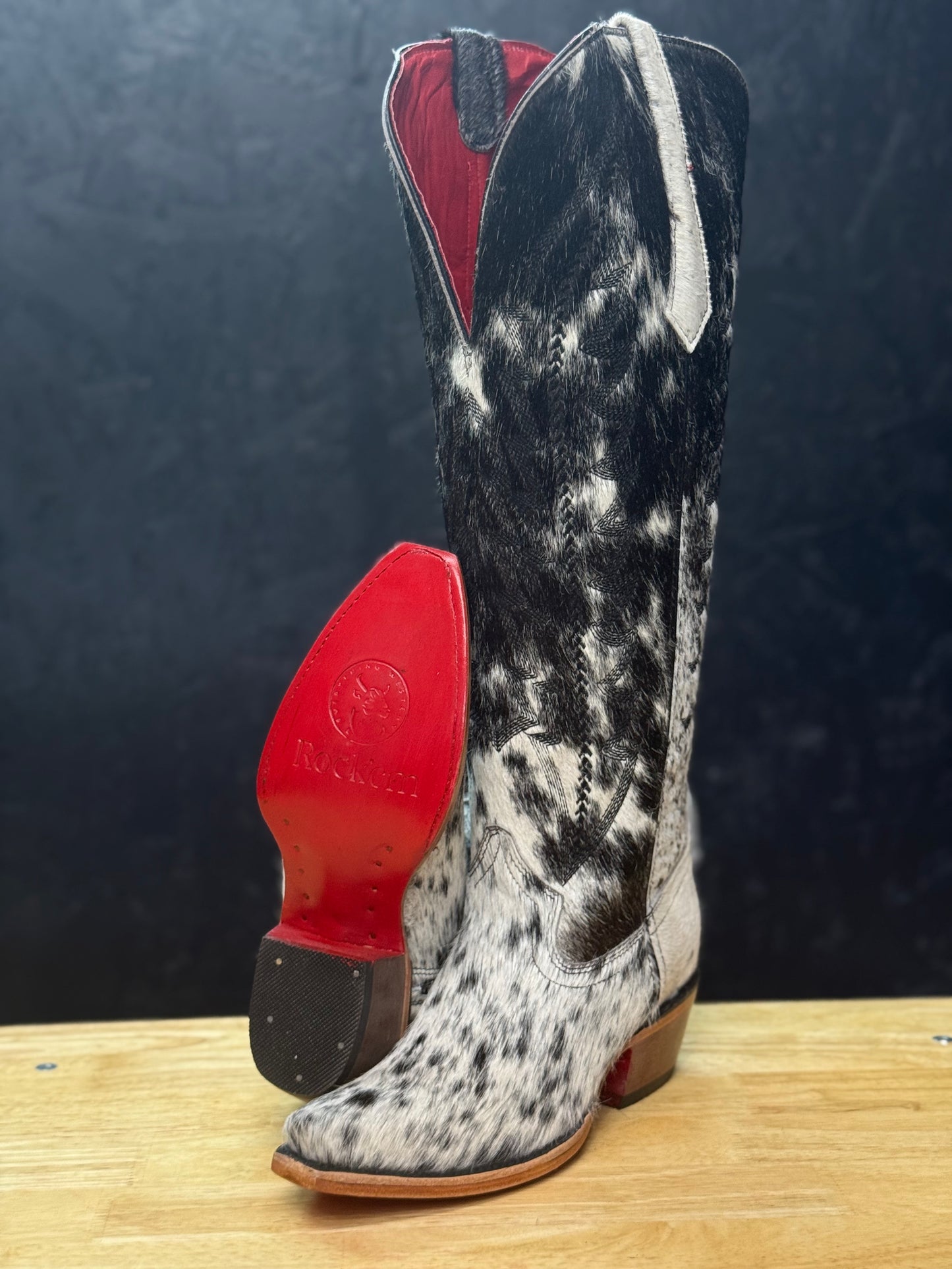 Tall Red Bottom Cowhide 7