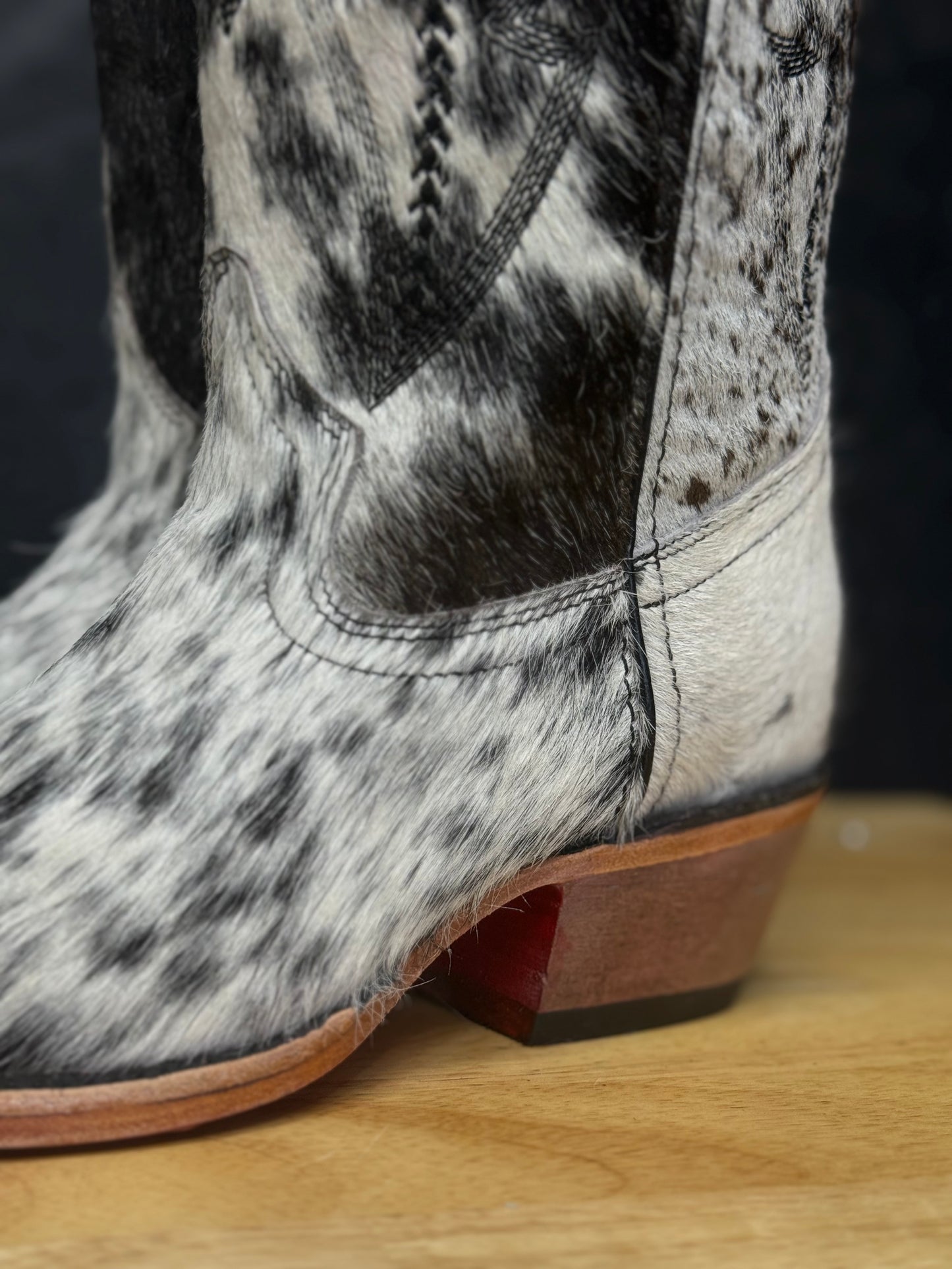 Tall Red Bottom Cowhide 7