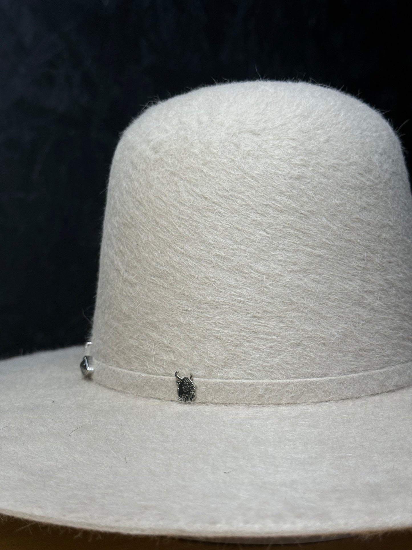 10x ’Silverbelly’ Open Crown Grizzly Felt Hat