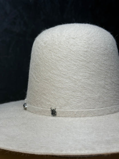 10x ’Silverbelly’ Open Crown Grizzly Felt Hat